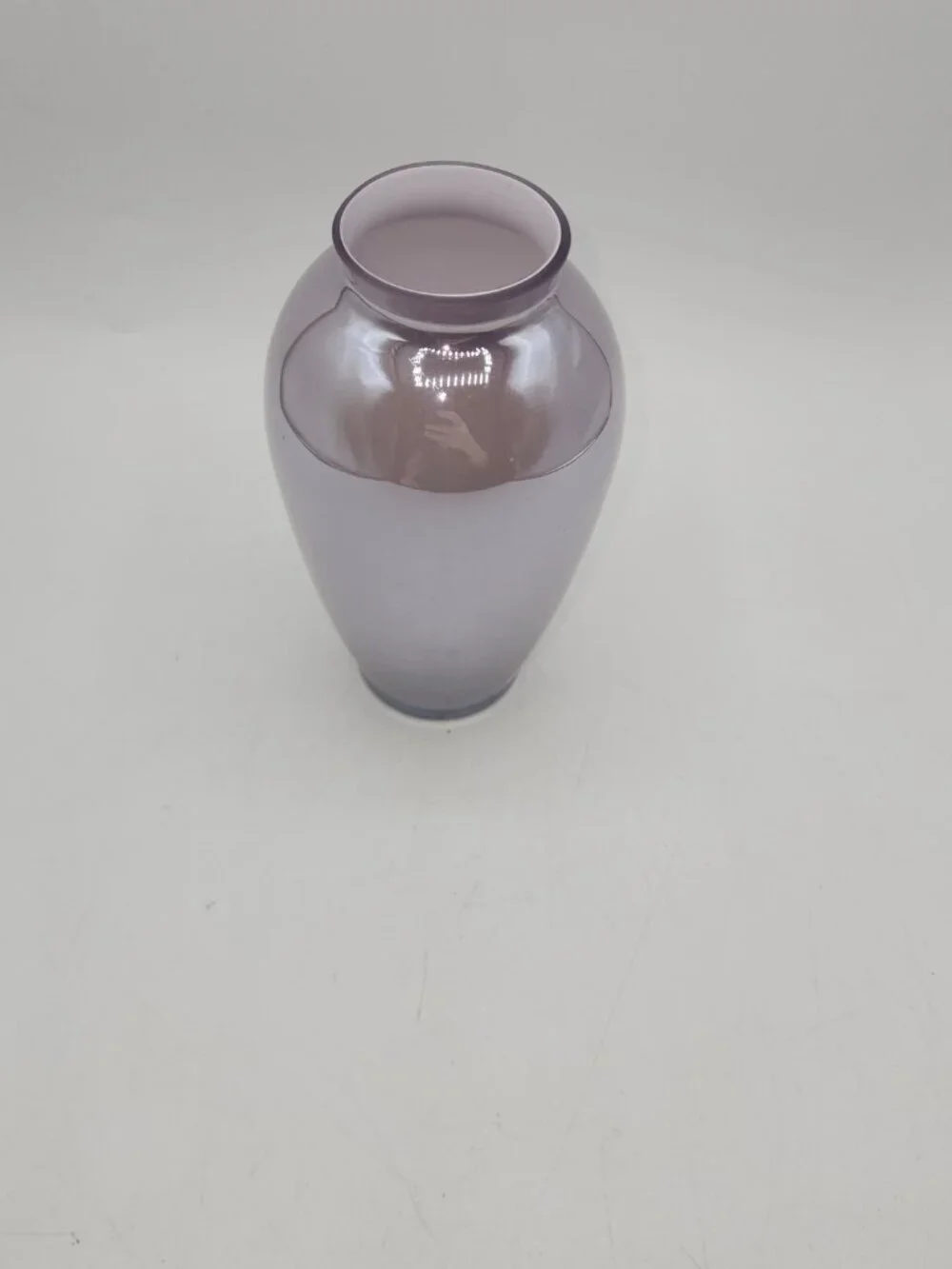 Vintage MCM Iridescent Glaze Glass Vase Art Deco 6.25